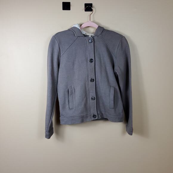 Banana Republic Tan Hooded Fleece Lined Jacket/Cardigan Size XS - Picture 1 of 11